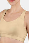 Amante Seamless Non Padded Sports Bra - Irish Cream — thumbnail 5